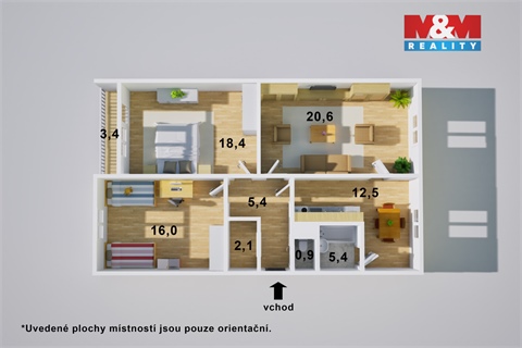Prodej bytu 3+1, 67 m² 14