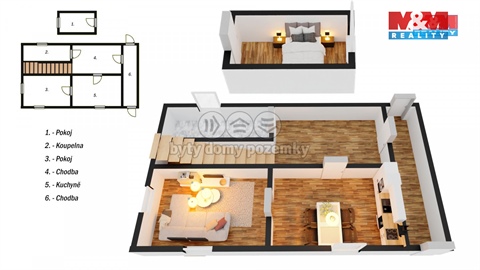 Pronájem bytu 2+1, 49 m² 4