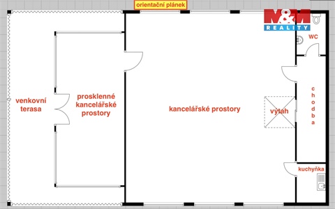 Pronájem kanceláře, 123 m² - 2