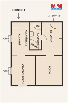 Pronájem bytu 1+1, 38 m² 8