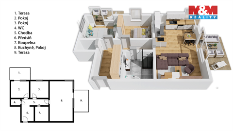 Prodej bytu 3kk, 74 m² 20
