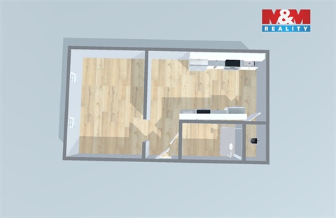 Prodej bytu 1+1, 37 m² - 2