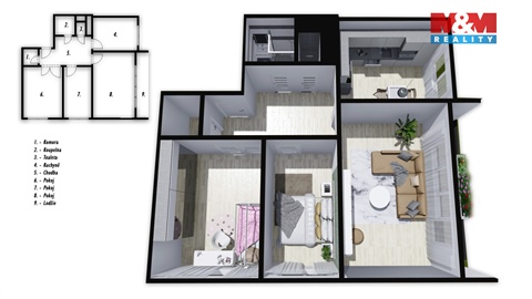 Prodej bytu 3+1, 67 m² 14