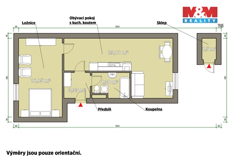 Prodej bytu 2kk, 48 m² - 14