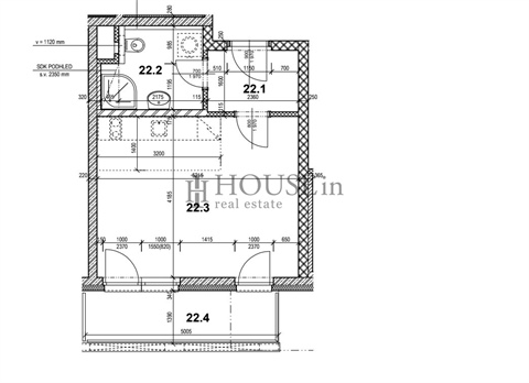 Pronájem bytu 1kk, 32 m² - 2