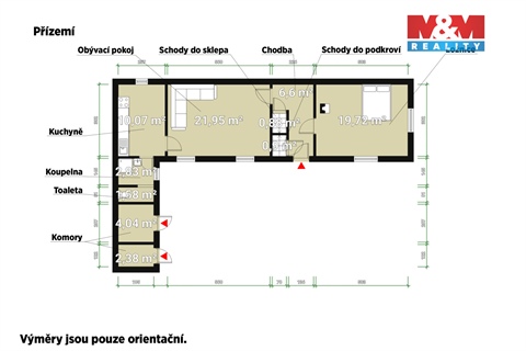 Prodej chaty / chapuly, 61 m² - 0