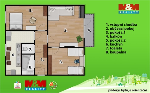 Prodej bytu 3+1, 70 m² 14