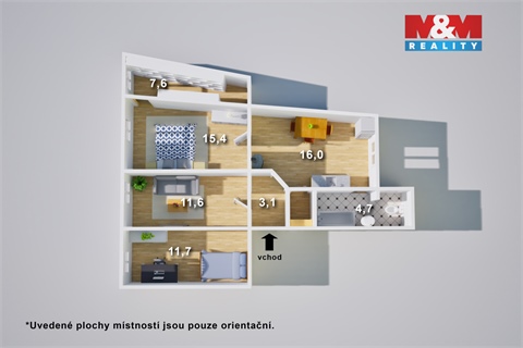 Prodej bytu 3+1, 67 m² - 14