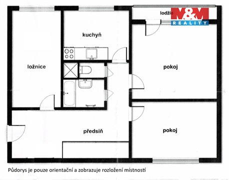 Prodej bytu 3+1, 72 m² - 2