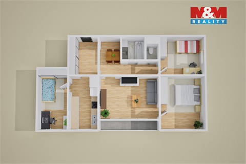 Pronájem bytu 4+1, 77 m² - 20