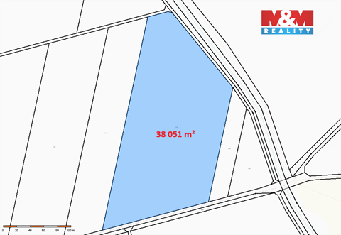 Prodej zemědělské půdy, 38 051 m² 0