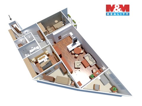 Prodej bytu 3kk, 90 m² - 20