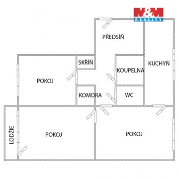 Prodej bytu 3+1, 68 m² - 2