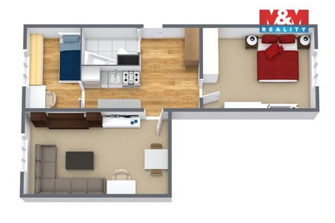 Prodej bytu 3+1, 62 m² - 2