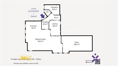 Pronájem bytu 3kk, 105 m² 14