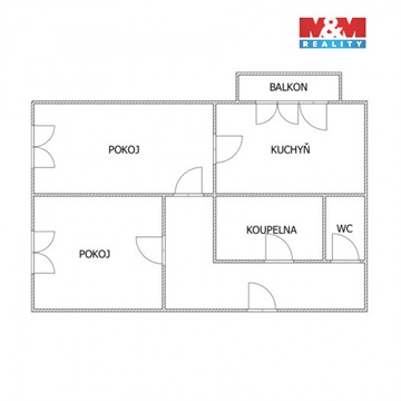 Prodej bytu 2+1, 45 m² - 8