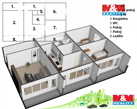 Prodej bytu 3+1, 64 m² 4