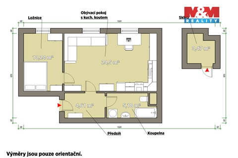 Prodej bytu 2kk, 48 m² - 4