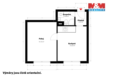 Prodej bytu 1+1, 36 m² 20