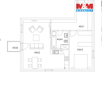 Pronájem bytu 2kk, 71 m² - 2