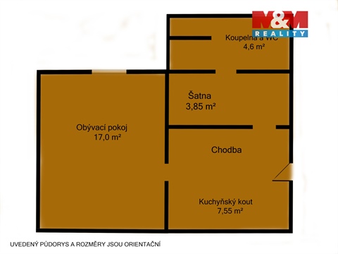 Pronájem bytu 1+1, 33 m² 4