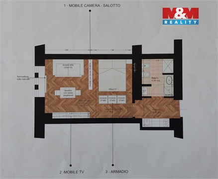 Pronájem bytu 1kk, 31 m² - 10