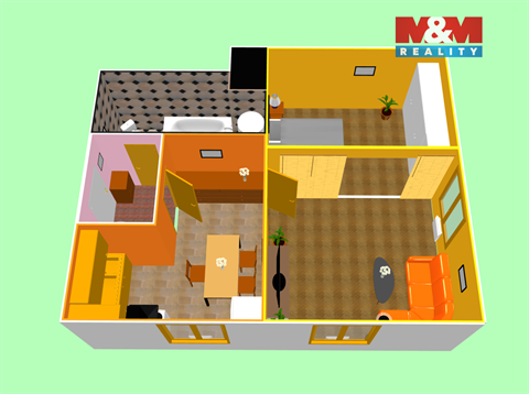 Pronájem bytu 2kk, 48 m² 8