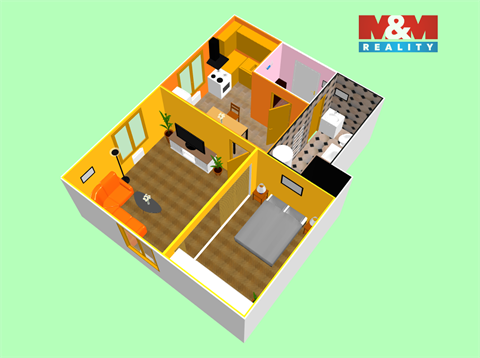 Pronájem bytu 2kk, 48 m² 10