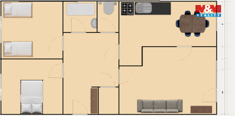 Pronájem bytu 3+1, 70 m² - 12