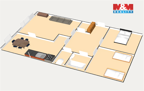 Pronájem bytu 3+1, 70 m² - 18