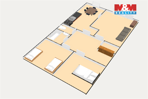 Pronájem bytu 3+1, 70 m² 18