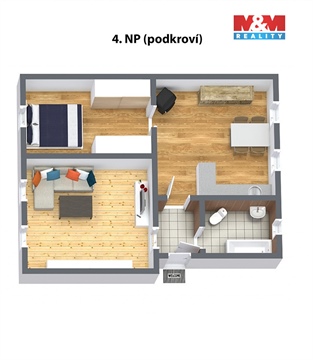 Prodej bytu 2+1, 55 m² - 6