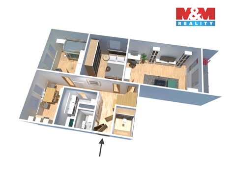 Prodej bytu 3+1, 70 m² - 6