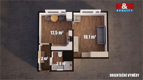 Pronájem bytu 2kk, 37 m² 6