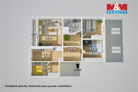 Prodej bytu 4+1, 89 m² - 18