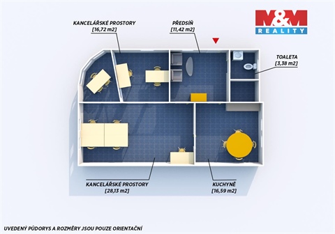 Pronájem kanceláře, 73 m² - 6