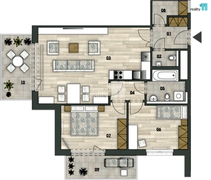 Pronájem bytu 3kk, 95 m² 26