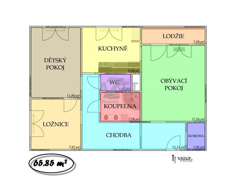 Prodej bytu 3+1, 68 m² 20