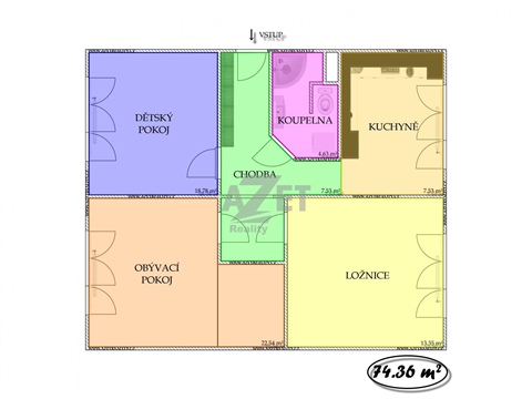 Prodej bytu 3+1, 76 m² 14