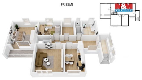 Pronájem rodinného domu, 117 m² - 8