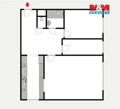 Pronájem bytu 3+1, 65 m² - 2