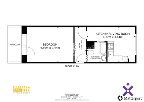 Pronájem bytu 1+1, 40 m² - 10