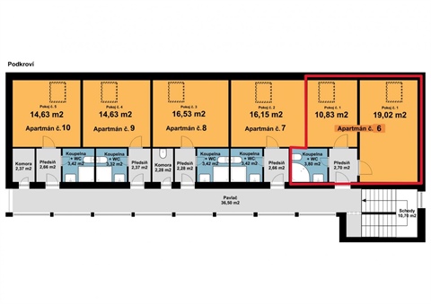 Prodej bytu 2kk, 36 m² - 26