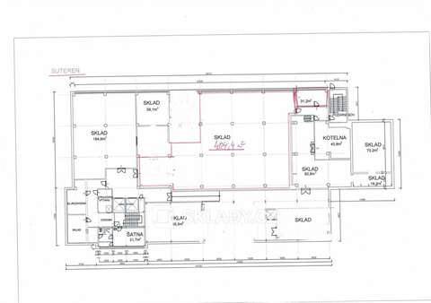 Pronájem skladu / haly, 404 m² - 2