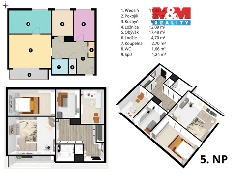 Prodej bytu 3+1, 66 m² - 0