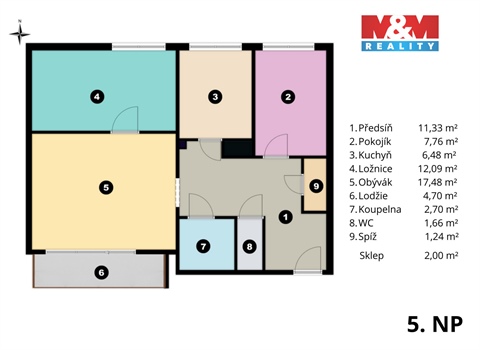Prodej bytu 3+1, 66 m² - 2