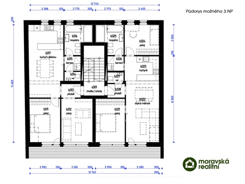 Prodej stavebního pozemku, 506 m² - 12