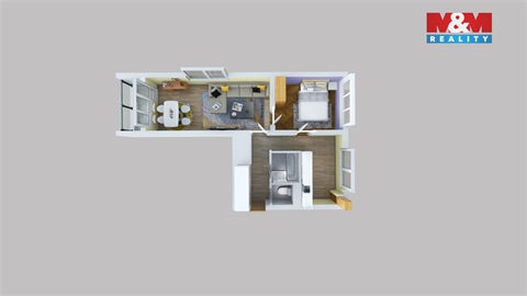 Pronájem bytu 2+1, 50 m² - 20