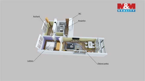 Pronájem bytu 2+1, 50 m² - 16