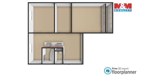 Prodej bytu 3+1, 61 m² - 6
